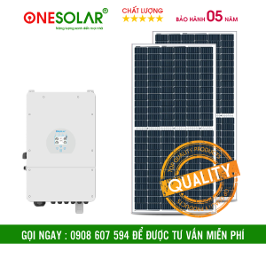 Lắp đặt hệ thống điện mặt trời 5,4 KWP - Thiết Bị Năng Lượng Mặt Trời ONE SOLAR - Công Ty TNHH Sản Xuất Nội Thất ONE TABLE